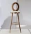 Import rose gold stainless steel white PU high bar chairs from China