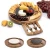Import Round Bamboo Acacia Charcuterie Serving Platter Cutting Cheese Board with Slide-Out Drawer from China