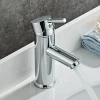 Round Shape Bathroom Wash Basin Faucet Brass  Chrome Basin Faucet Modern With Chrome Plating Wasserhahn Robinet Lavabo