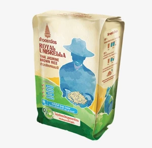 ROYAL UMBRELLA JASMINE RICE (BROWN RICE) - 2 kg - 100% Pure Thai Hom Mali Rice