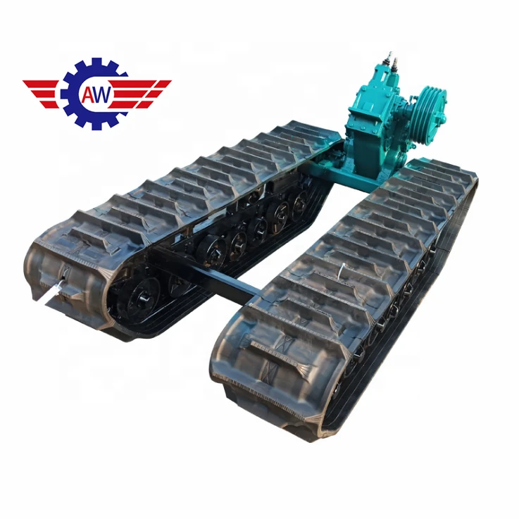 Rubber Crawler undercarriages track systems for mini excavator loader truck Mining Drilling Rigs agriculture truck wet land