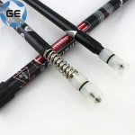 Rubber Grip 3 Sections Telescopic Trekking Pole Outdoor Walking Alpenstock Aluminium Alloy Hiking Stick