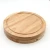 Rubber wood round shape 4pcs cheese cutting board knife set for gift