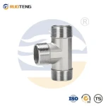 [Ruoteng] Stainless Steel Water Adapter 3 Way Pipe Fitting Union Connector Tee