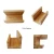 Import Rustic natural rectangle desktop organizer bamboo wood pen phone holder from China