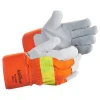 SAFEGEAR 3-pk. Cowhide Leather Work Gloves with Keystone Thumb - XL Driver Safety Gloves - Durable &amp; Abrasion Resistant