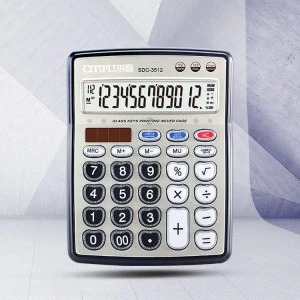 SDC-3512 Wholesale LCD Display Dual Power Calculator with 12 Digits Check&amp;Correct function For Office