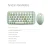 SeenDa 2.4G Wireless Keyboard Set Mixed Candy Color Round Keycap Keyboard and Mouse Comb for Laptop Notebook PC Girls Gift