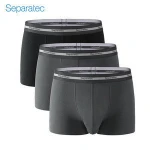 Separatec wholesale top quality black sport cotton clothing boxer briefs men underwear