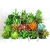 Import Set of 4 Home Indoor Decoration Mini Assorted Green Artificial Succulent Plants with Square White Ceramic Planters from China