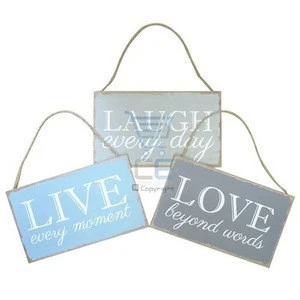 Shabby Chic Wooden Plaques with Sayings Vintage Rustic Wood Signs