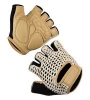 Short Finger Cycle Gloves Leather Cycling Bike Off Road Glove