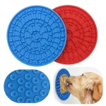 Silicone Dog Feeding Lick Mat Pet Dog Feeder Bowl For Bath Distraction Easy Grooming Dog Bath Buddy Slow Food Sucker Lick Pad