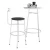 Import Simple Nordic PU leather wood Cushion Iron Metal Frame Bar Stool from China