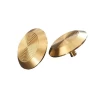 Skidproof Blind Guiding Paving Tactile Indicator Stud 304 306 Stainless Steel With Brass Surface Design