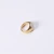 Import Sland Titanium Steel Gold Flat Female Ins Trendy Big Woman Shell Ring from China
