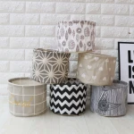 small bread baskets cotton and linen  waterproof storage baskets fabric cotton woven storage basket for home