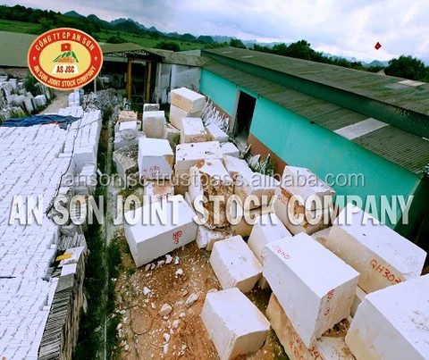 Small Grain Pure White Marble Block