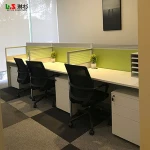 smart office furniture 6 person workstation partition