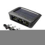 Smart Tire Pressure Monitoring System LCD Display Solar Usb Internal Sensors Tpms