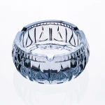 Smoking Cigar Ashtrays Customized Luxury Wholesale Clear Crystal Light up Round Glass Ashtrays