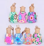 Soft Ceramic Aromatherapy Car Perfume Glass Bottle 8-15ml Perfume Oil Bottle
