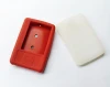 Soft Red or white square mp4 player case mini silicone mp3 bag with metal buckle custom protective rubber gift portable mp3 case