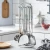 Solhui 7pcsStainless Steel kitchenware kitchen utensils set marble Ceramic handle cooking tools set