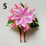 Spider lily plumeria hair pick Foam flower hair accessories Artificial Island tiara frangipani hibiscus ear accessories