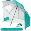sports shelter brella with zip windows,beach sunshade outdoor umbrella