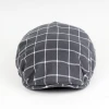 Spring and summer thin plaid berets youth simple sunhat wholesale berets Ivy hat