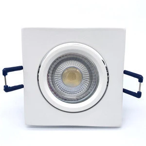 Square shape Downlighti for MR16 spot light fitting white paint aluminum MR16 spotlight fixtures