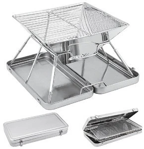 Stainless Camping Picnic Charcoal BBQ Grill