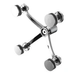 Stainless steel 304 316  4 arm ways stainless steel wall fitting glass spider
