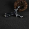 Stainless steel catapult with large supporting head, small Joe bow, elliptical head and high power catapult hunting slingshot