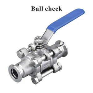 Stainless Steel KF High Vacuum quick loading ball valve ball check