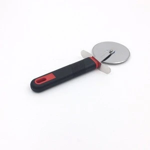 Stainless steel Pizza cutter/ Knife Round pizza wheel cutter with PP handle