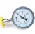 Import Stainless steel sanitary diaphragm pressure gauge Fast-loading pressure gauge material 316  electrical contact pressure gauge from China