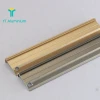 Stair Edge Protection Rubber Strip Inserted Aluminum Stair Edging For Stair Parts