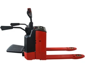 Standing electric pallet truck 2.5ton battery operated pallet jack