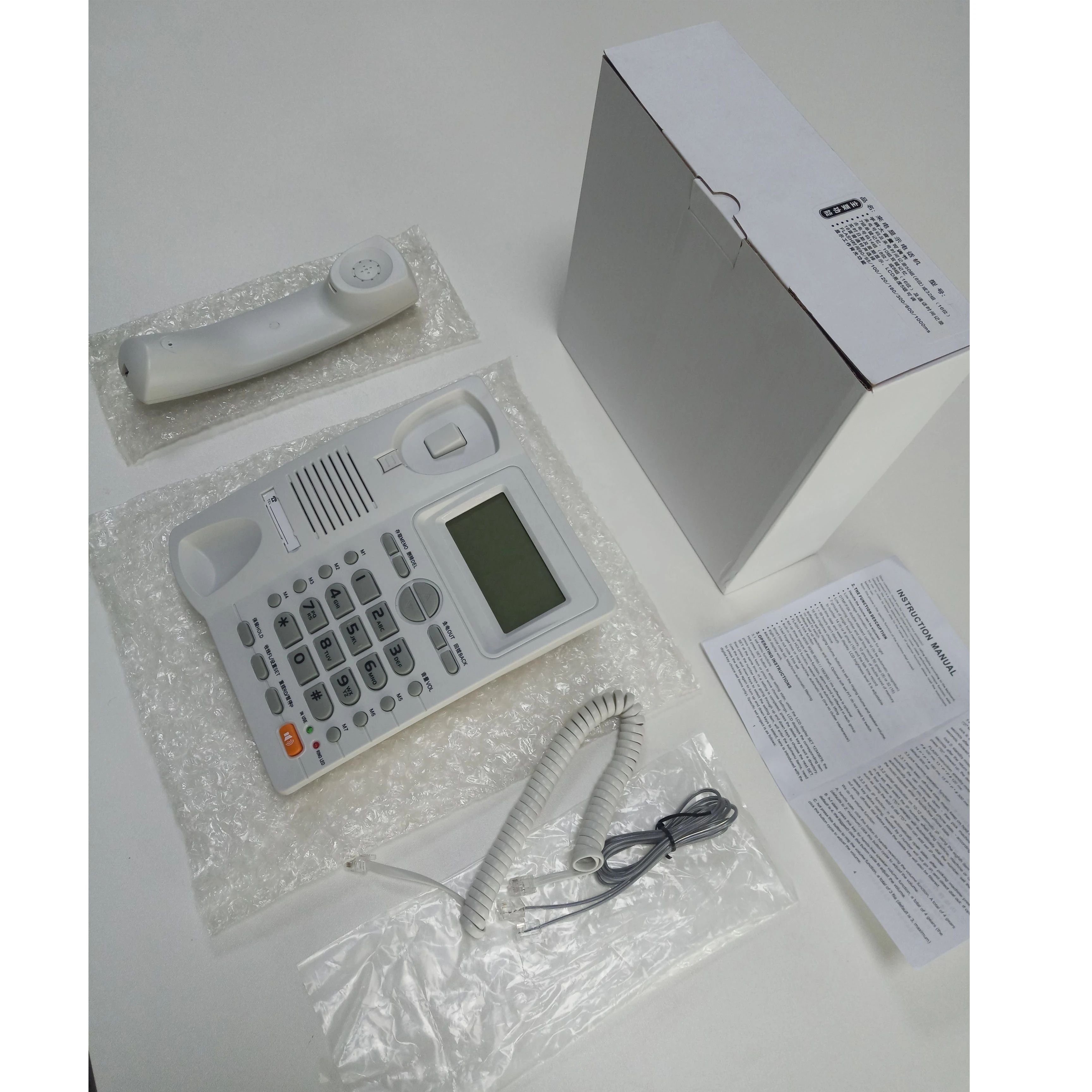 Stock New Quality Landline Analog Caller ID Corded Telephone within 24 working hours delivery