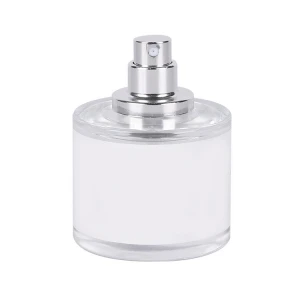 STOCK NOW 50ml clear round recyclable luxury fragrance empty perfume bottle spray with pump