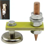 Strong Magnetic Ground Clamp Connector with Conductive Rod Stud for Welding Machine Auto Bodywork Repair Tools