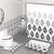 Import Summer Annes Wholesale Retro Bohemian Style Bathroom 4PCS Set Shower Curtain Rug Set from China