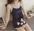 Import Summer explosion sexy strap simulation silk pajamas set / Summer comfortable breathable woman sleepwear from China