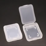 SUNSHING Micro SD Memory Card Case Plastic TF Card Case Slim SD Card 32GB Box SD Shatter Container with Locking