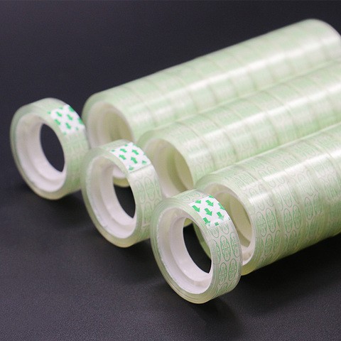Super Clear Transparent Little Size Bopp Film Adhesive Gum Stationery Tape for correction