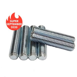Super September Zinc Plated Titanium Din 975 Ss 304 Custom M20 Metal Galvanized Full Stainless Steel All Threaded Bar Rods