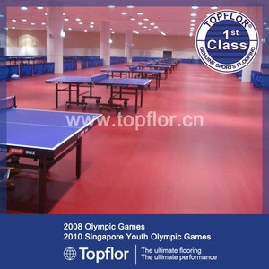Table Tennis Court Indoor used sports flooring