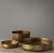 Import Tableware Metal Oval Custom Shaped Double Polished Glossy Gold Metal Hammered Oval bowls with Handle from India